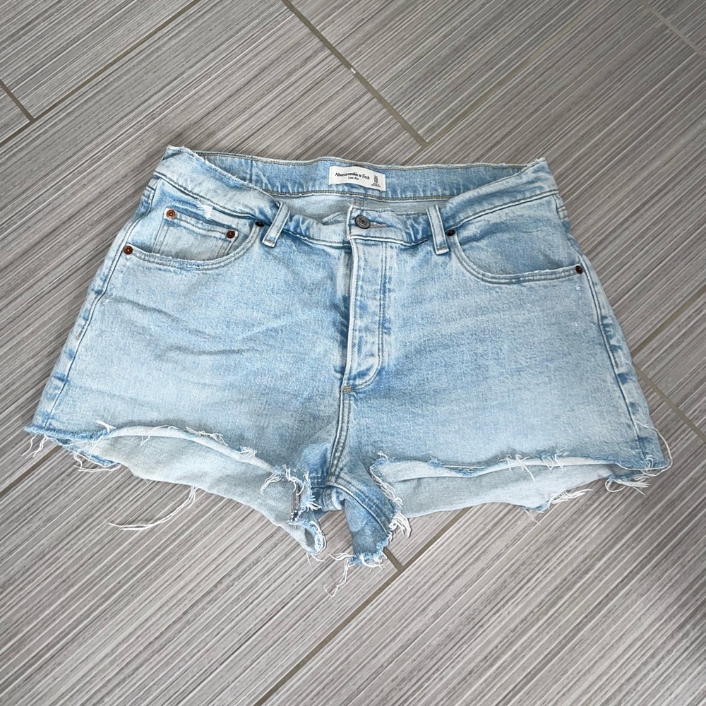 Abercrombie Light Wash Jean Shorts